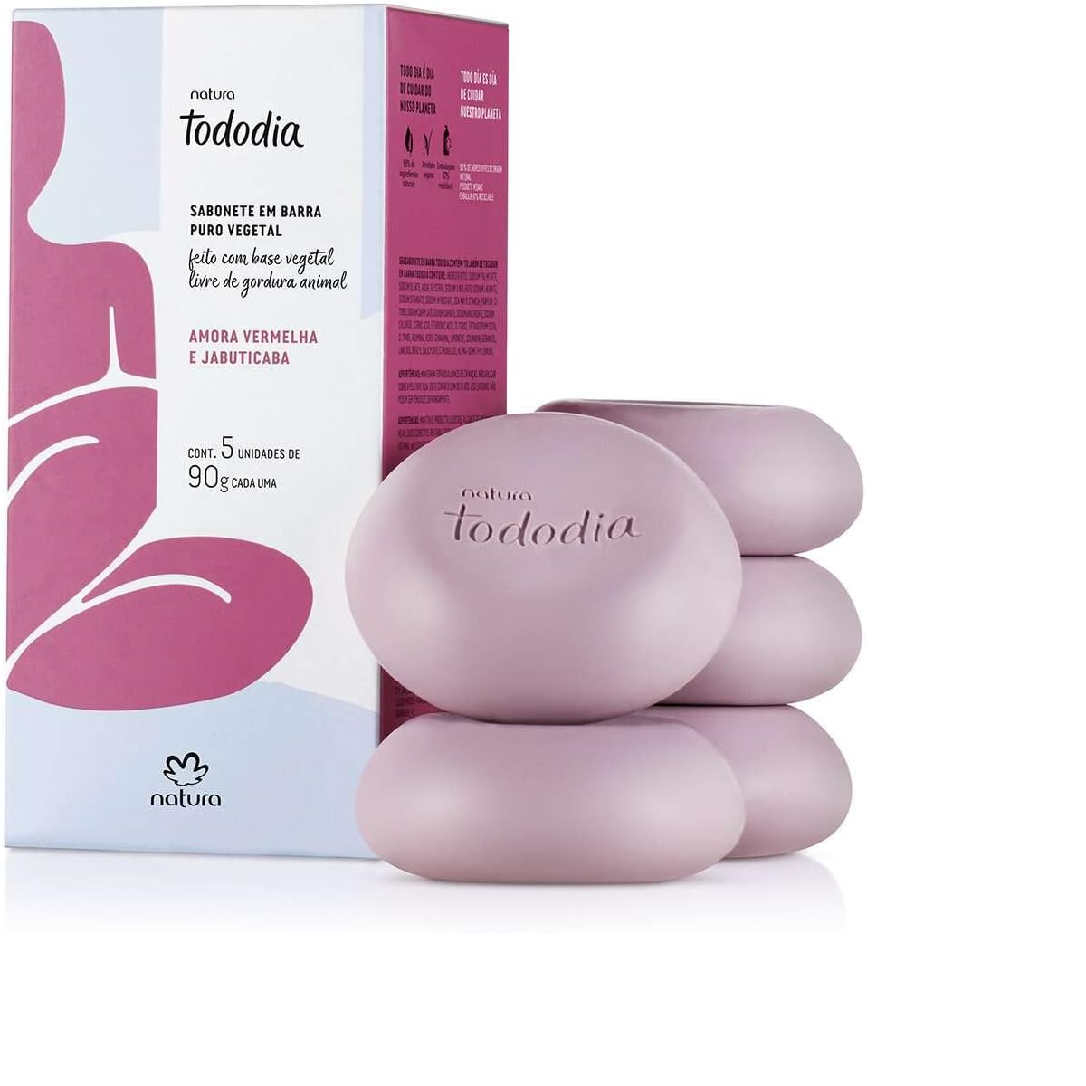 Natura - Kit Sabonete 5 und Amora Vermelha e Jabuticaba  90g